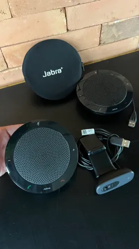 Kit Profissional Para Videoconferência Jabra + Logitech