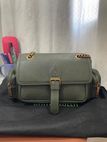 Vendo Bolsa Verde Forest Alça Corrente Dourada Santa Lolla