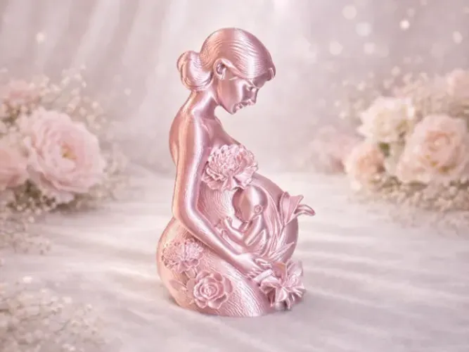 Eternize o Elo Mais Puro: Escultura "Vida em Flor"