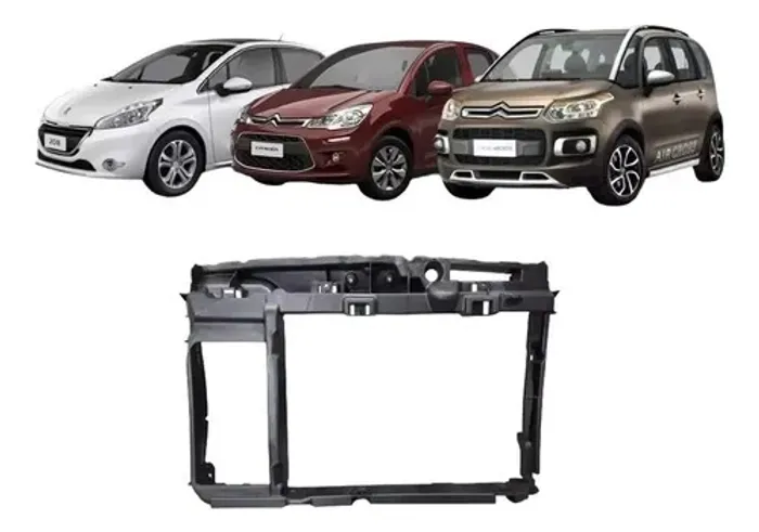 Painel Frontal Radiador Peugeot 208 Aircross C3 2011 2020