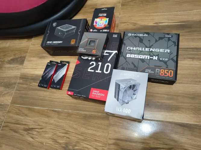 PC GAMER AM5 RYZEN 5 7600X - RX 7600 8GB<br>Vendo ou troco por PS5 PRO