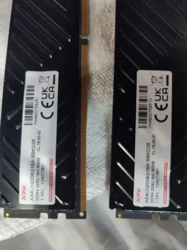 2x Memória DDR4 XPG GAMMIX D35, 8GB, 3200MHz, Black, AX4U32008G16A-SBKD35