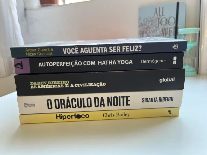 Kit de livros psicologia autoajuda yoga psicanálise performance 