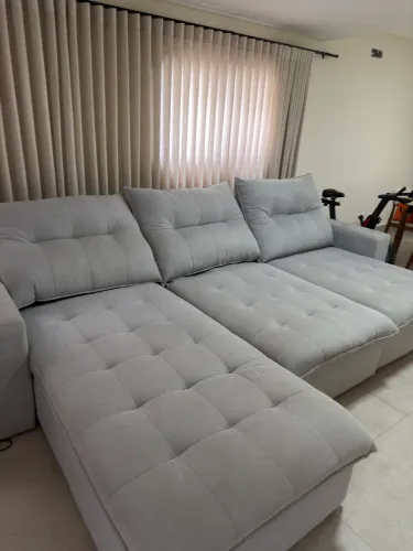 Sofá casa verde 3.50 M 1 ano de uso 