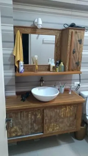 Peça seu orçamento Gabinete Com Porta De Correr E Armarinho Para Lavabo Demolição