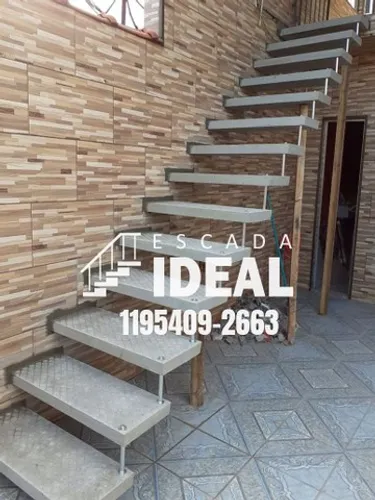 Escadas pré moldada em concreto aparente