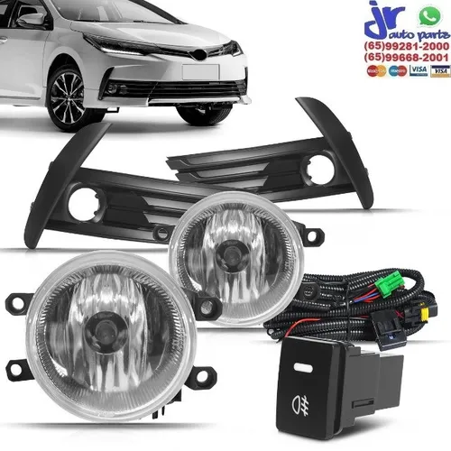 Kit Farol Milha Corolla 2017 2018 2019 Auxiliar Neblina