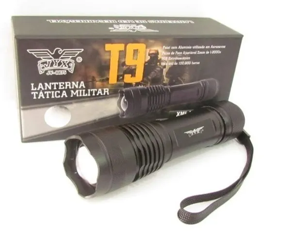 Lanterna Tática T9 (honestidade e qualidade JK eletrônicos)