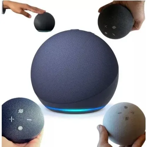 Amazon Echo Dot 5 Geração Alexa Assistente Virtual- Cores Charcoal e Azul