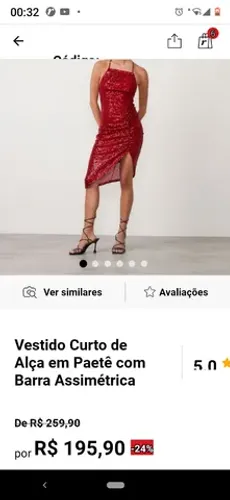 Vestido lindo em paite