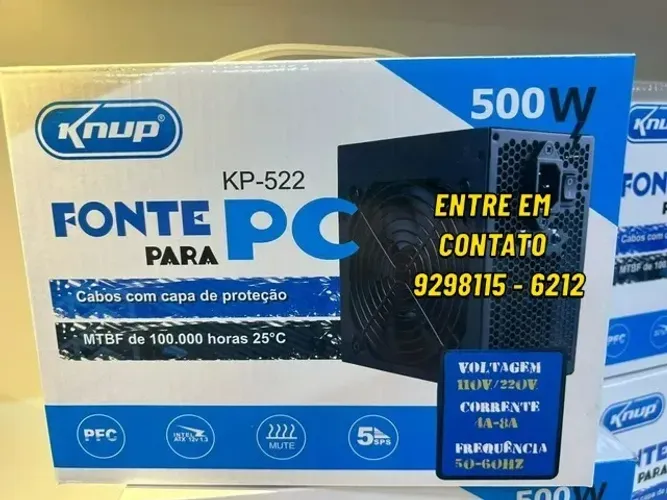 Fonte de Alimentação 500w Pc- Entregas 9h as 22h