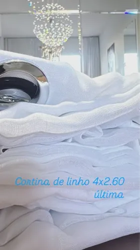 Cortina linho branca 