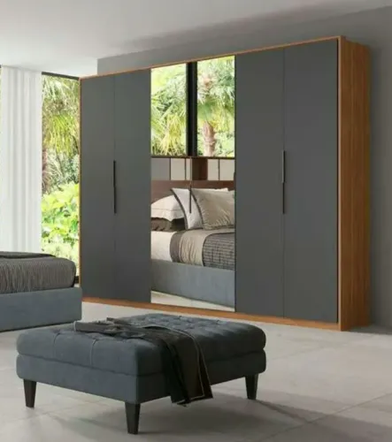 guarda roupa casal atrice com espelho