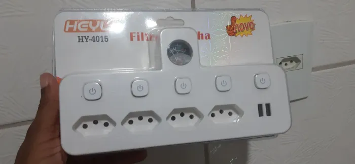 Filtro de linha 4 tomadas e 2 usb - já é o menor preço
