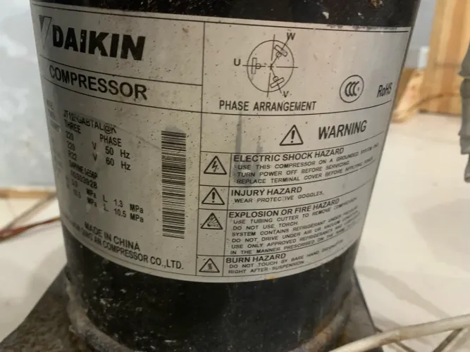 Compressor ar condicionado 60.000 btus 