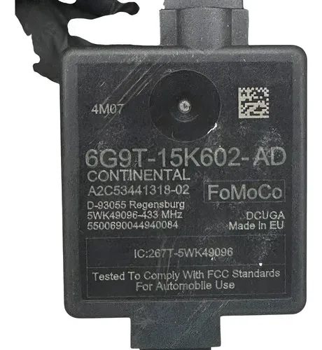 Modulo Sensor Antena Alarme Ford 6g9t-15k602-ad