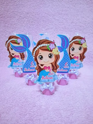 Caixinhas personalizadas pra festa de aniversário Sereia