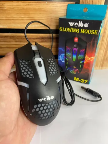 Mouse Gamer com Fio USB Led RGB Glowing M37 Cibo an2