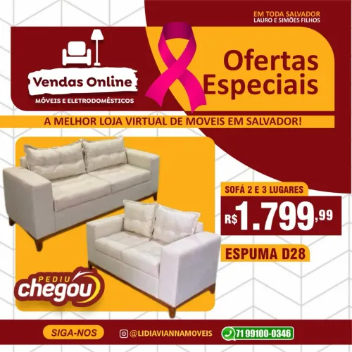 Sofá conjunto luxo frete grátis pagamento no ato da entrega R$ 1.799,99 a vista