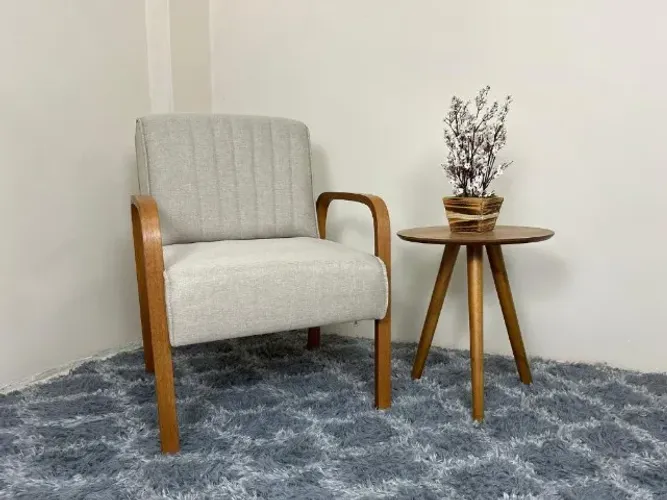 Poltrona Vênus - Linho Produto Novo Entrega Rápida Faça seu pedido 