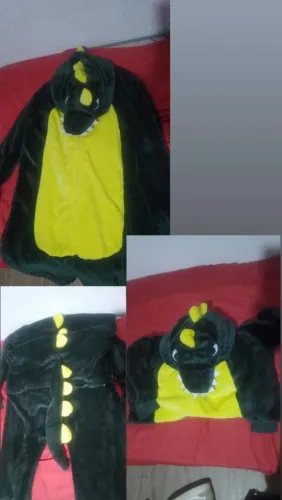 Pijama de Dinossauro GG - Verde