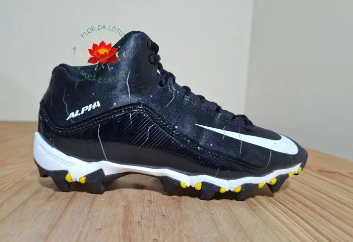 Chuteira Preta Futebol Americano Infantil Importada Alpha Nike Faltflex Tam.31 [EUR33] 