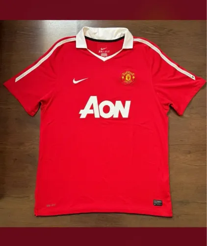 camisa manchester united 2010-2011 home jersey