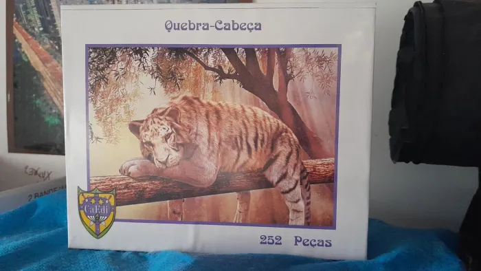 Quebra-cabeça Tigre 252 Peças