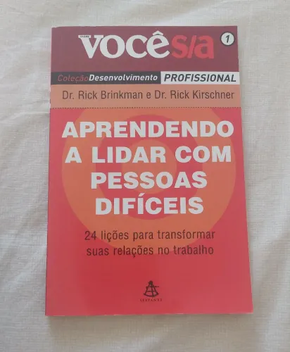 Livro Aprendendo a lidar com pessoas difíceis