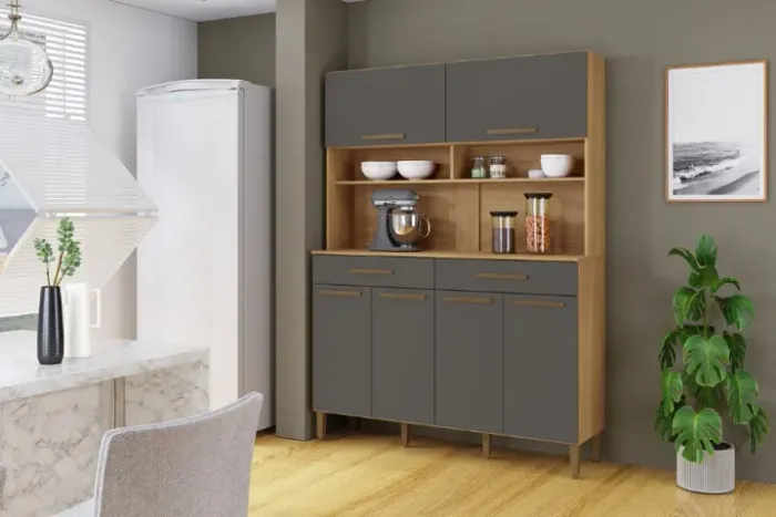 Armário De Chão 6 Portas. 138 Cm Largura. Armário De Cozinha. Produto Novo. Entregamos.