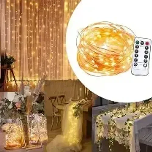 Cortina Led Fio de Fada Estrelas 3x3 metros Branco Frio Decoração Natal 8 Função Pisca 