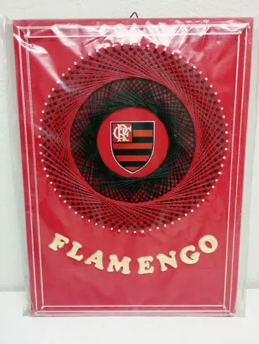 Quadro em barbante Flamengo