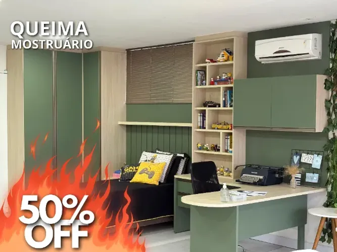 Dormitório completo com escritório - Queima de mostruário 50%OFF