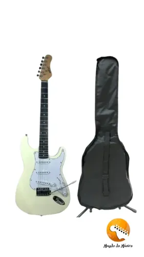 GUITARRA ELETRICA STRATOCASTER CREME MXT MST-CB6C C/ Capa