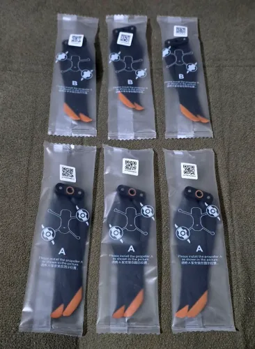 3 PARES DE HÉLICES ORIGINAIS PARA O DRONE DJI AIR 2S  LACRADAS 