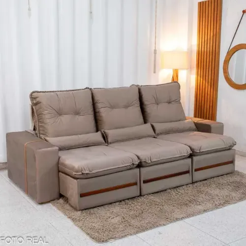 sala sofa retratil e reclinavel