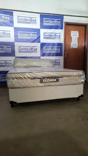 Cama casal com colchão d33 molas ensacadas