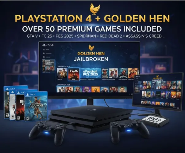 Ps4 destravado Golden hen com jogos