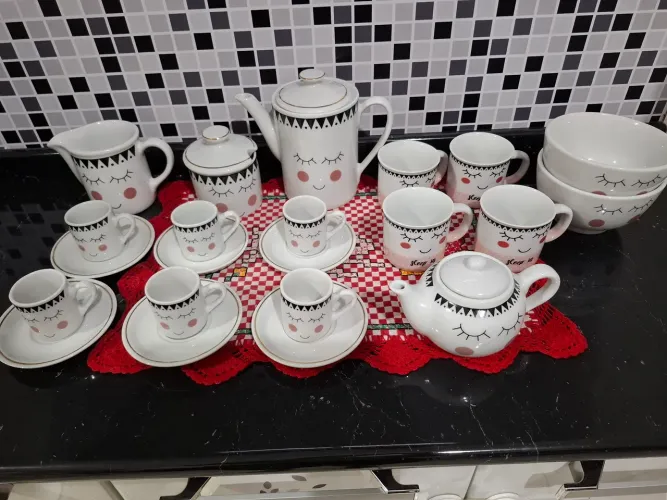 Aparelho de chá e café decorativo