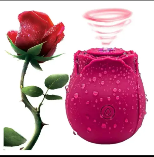 Rosa vibradora e sugadora