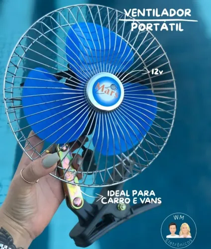 Ventilador veicular automotivo 12v carros e vans 