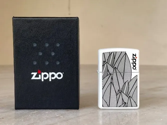 Isqueiro Original Zippo Leaves Design 
