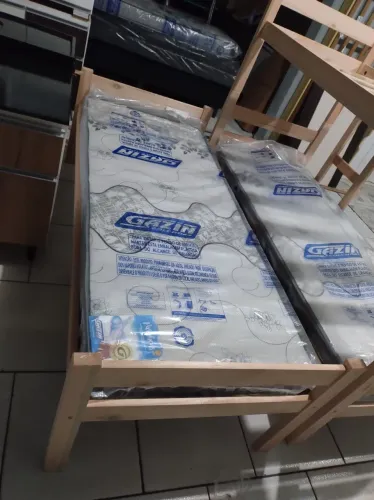 Cama de Solteiro com Colchão de solteiro Gazin Novos Promoção imperdível