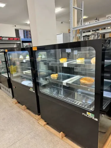 BALCÃO GOURMET - REFRIGERADO TORTA + ESTUFA QUENTE MARCA POLOFRIO