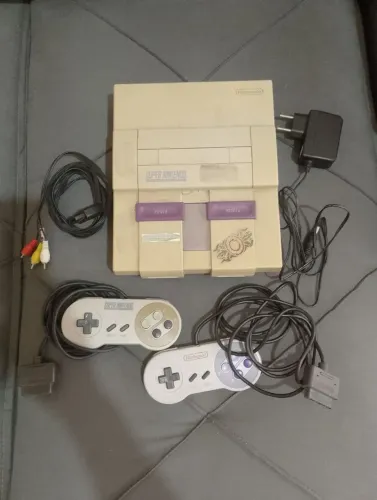 Super Nintendo com jogos