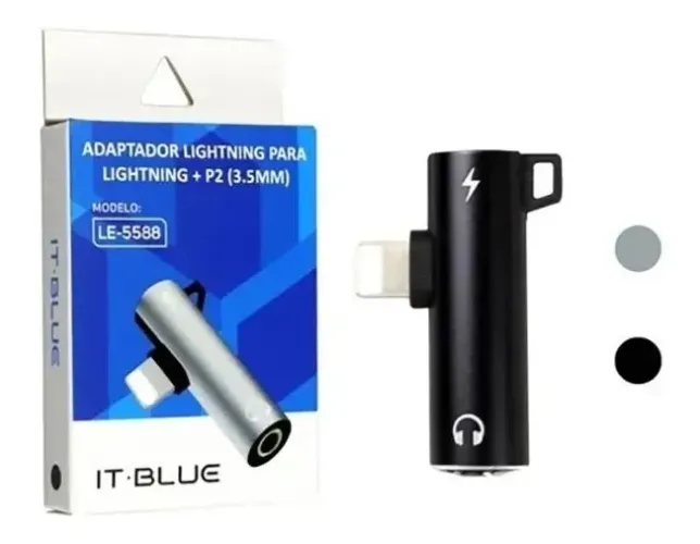 Adaptador Lightning para Fone de Ouvido e Carregamento - IT-BLUE