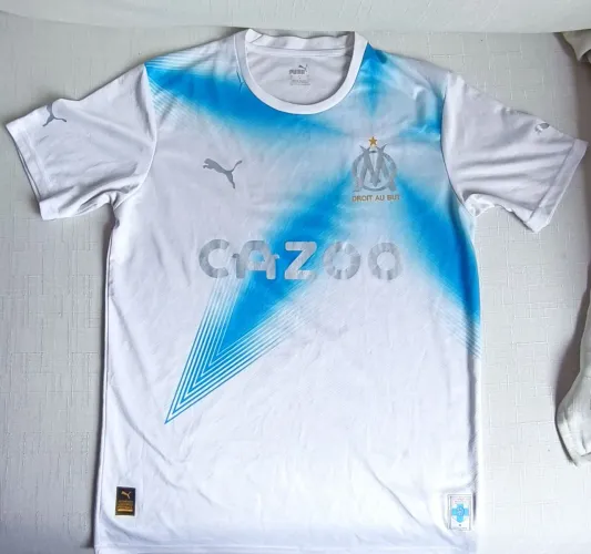 Camisa Olympique de Marseille 22/23 | Edição Especial Champions 93 | Tamanho G | Rara