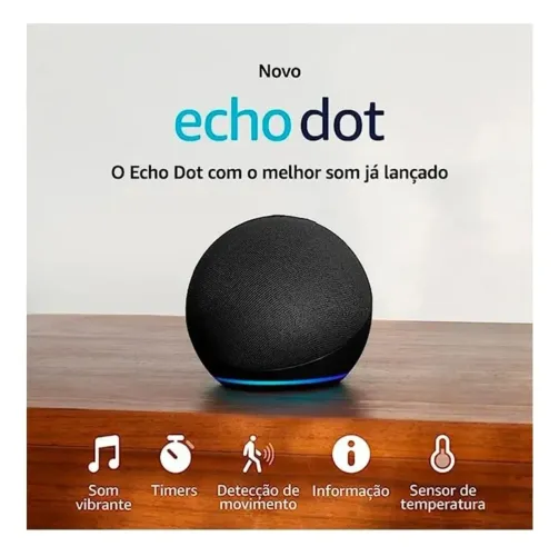 Echo Dot 5ª Geração com Alexa - O Melhor Som Já Lançado!