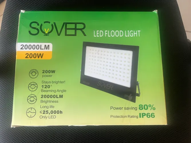 Refletor led verde 200w. Sover