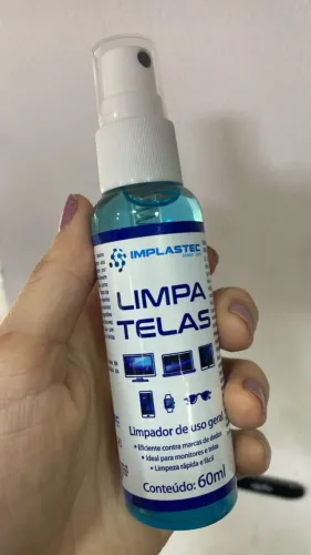 Limpa Telas Implastec 60ml Ideal para Remoção de manchas, marcas de dedos Poeira - Entrega